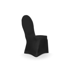 Czarny pokrowiec na krzesło